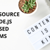 Open Source Node.Js Based CMS