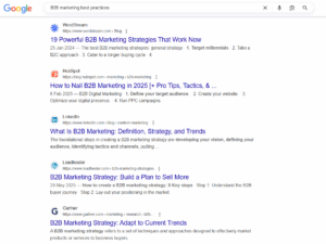 SEO Example - Screenshot