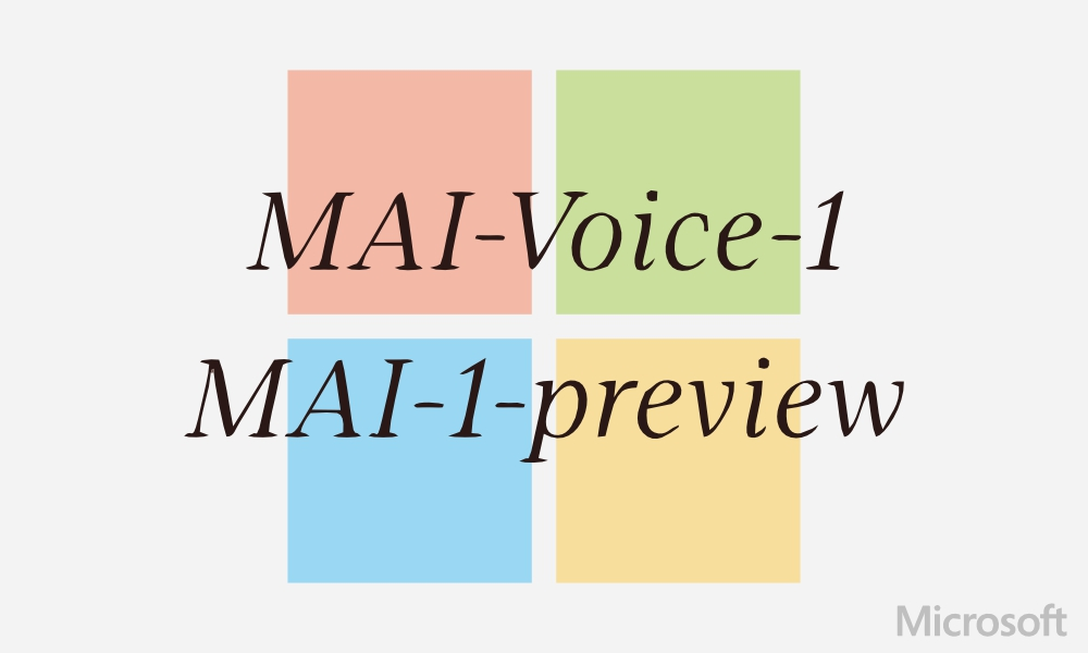 Microsoft In-House AI Models