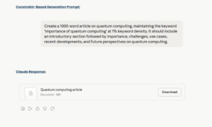 Constraint-Based Generation Prompt