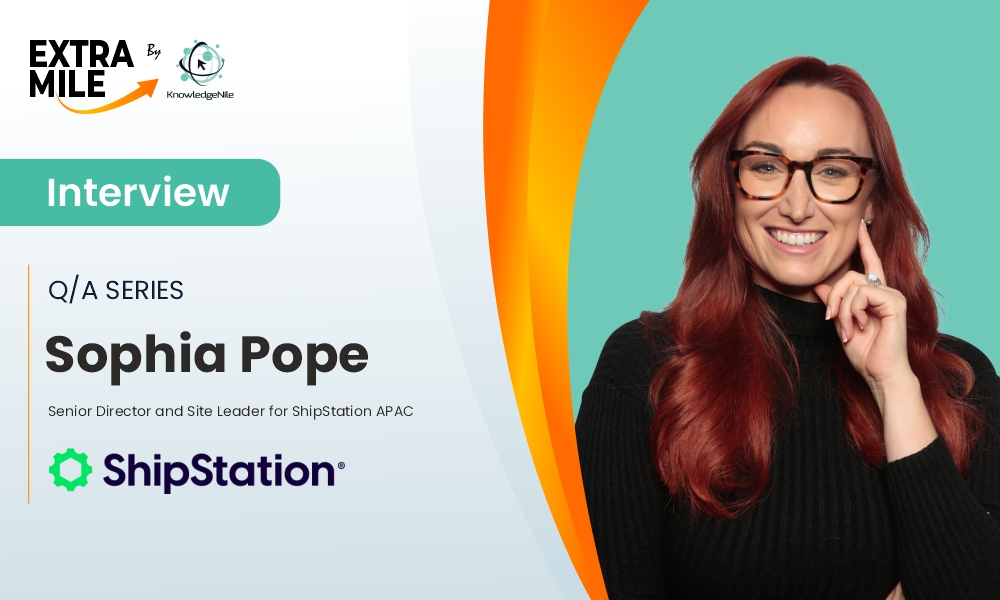 Sophia Pope Senior Director and Site Leader for ShipStation APAC