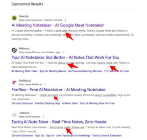 Google Tests Hyperlinks
