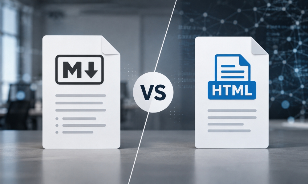 Markdown vs HTML Markdown vs HTML