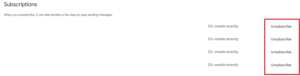 Unsubscribe from unwanted newsletters and mails