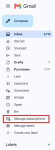 Unsubscribe from unwanted newsletters and mails