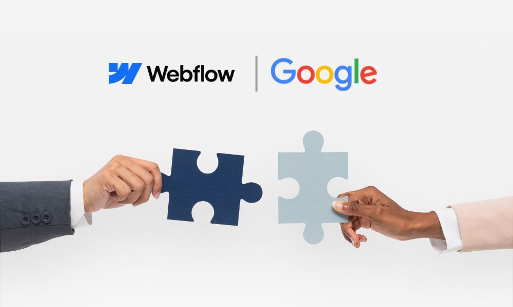 Webflow and Google partner